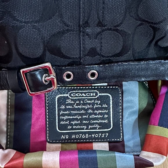 Coach Legacy Elegant Black Handbag - Picture 9 of 10